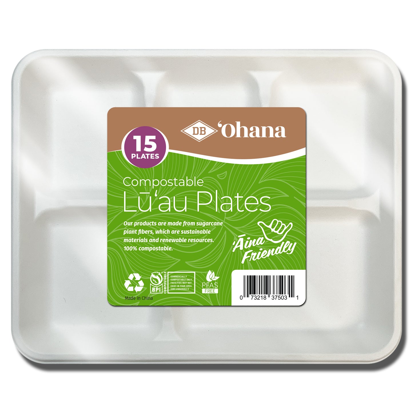 DB 'Ohana 5 Compartment Tray- 15ct (Available for Pickup Only)