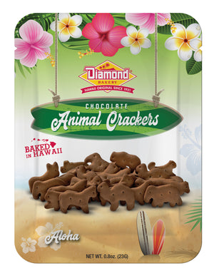Hawaiian Jungle Animal Crackers, Chocolate (0.8oz / Case of 100)