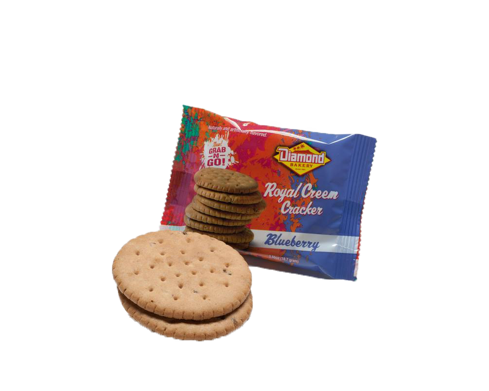Hawaiian Crackers Grab N' Go Pack,  Blueberry Creems (0.66oz/Case of 24)
