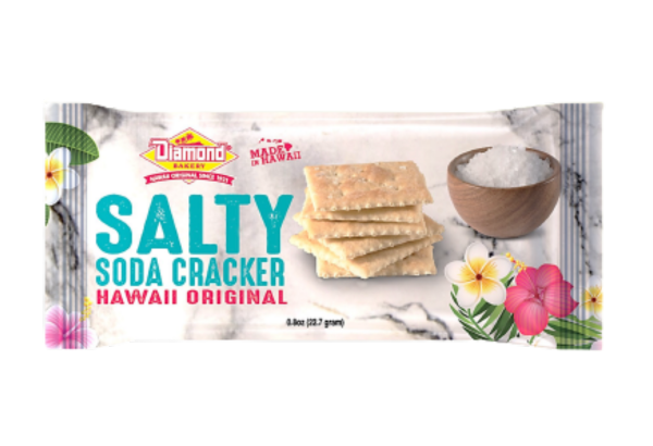 Hawaiian Crackers Grab N' Go Pack, Salty Soda (0.9oz/Case of 24)