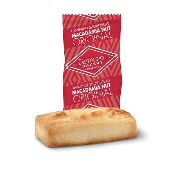 Diamond Bakery Hawaiian Macadamia Nut Lilikoi Shortbread Cookies – 10ct Box, 4oz, Fresh 2030+ Expiry