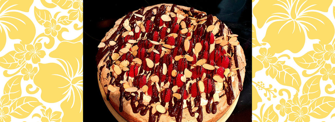 Decadent Chocolate Almond Raspberry Cracker Cake