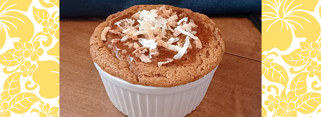 Hawaiian Graham Cracker Steamed Pudding with Butter Rum Sauce