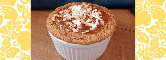 Hawaiian Graham Cracker Steamed Pudding with Butter Rum Sauce
