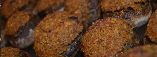 Sweet Chili Soda Cracker Stuffed Mushrooms