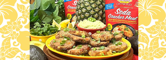 SWEET & SPICY TUNA FRITTERS WITH AVOCADO SAUCE