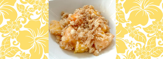 Tropical Fruit Cobbler with Crunchy Soda Cracker Streusel