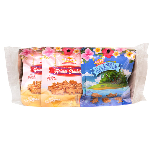 Animal Kingdom Variety Pack (9/0.8oz of Animal & Sea Animal Crackers)