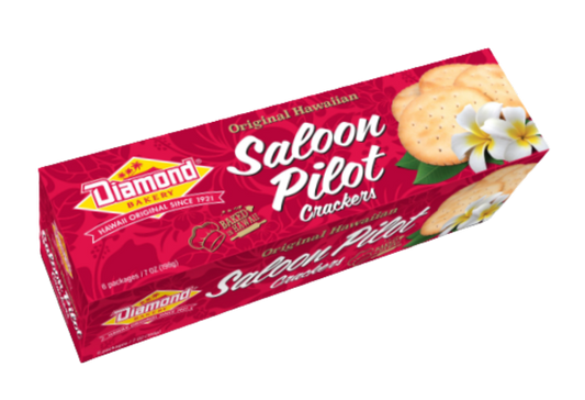 Hawaiian Saloon Pilot Crackers, New Handy Size (7oz)