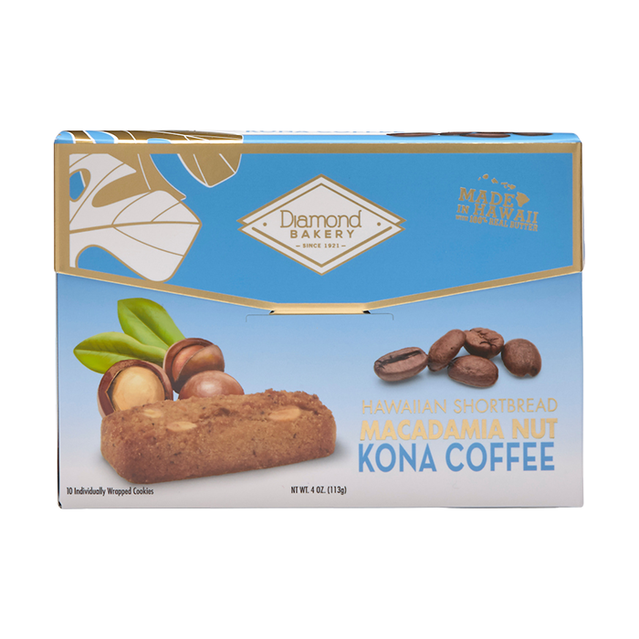 Hawaiian Macadamia Shortbread Cookies, Kona Coffee