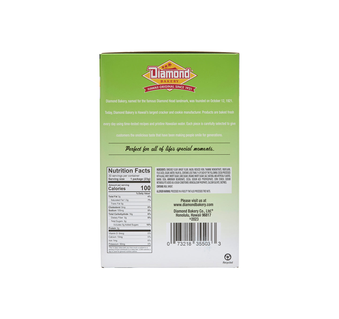 Hawaiian Jungle Animal Crackers, Chocolate (Case Of 30)