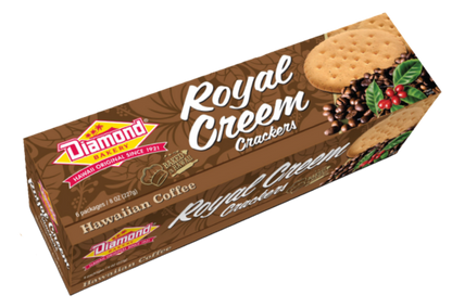 Hawaiian Royal Creem Crackers, Kona Coffee (8oz)