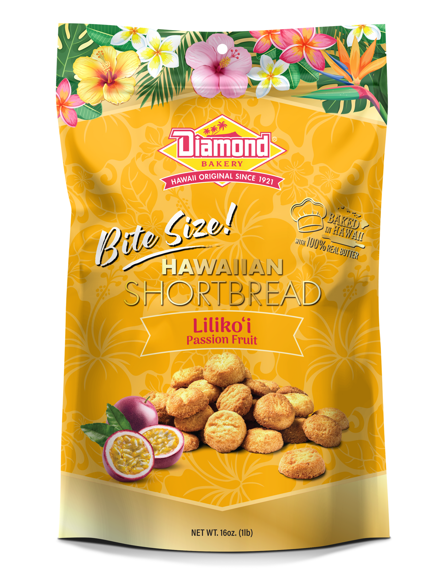 Lilikoi Shortbread Bites 16oz