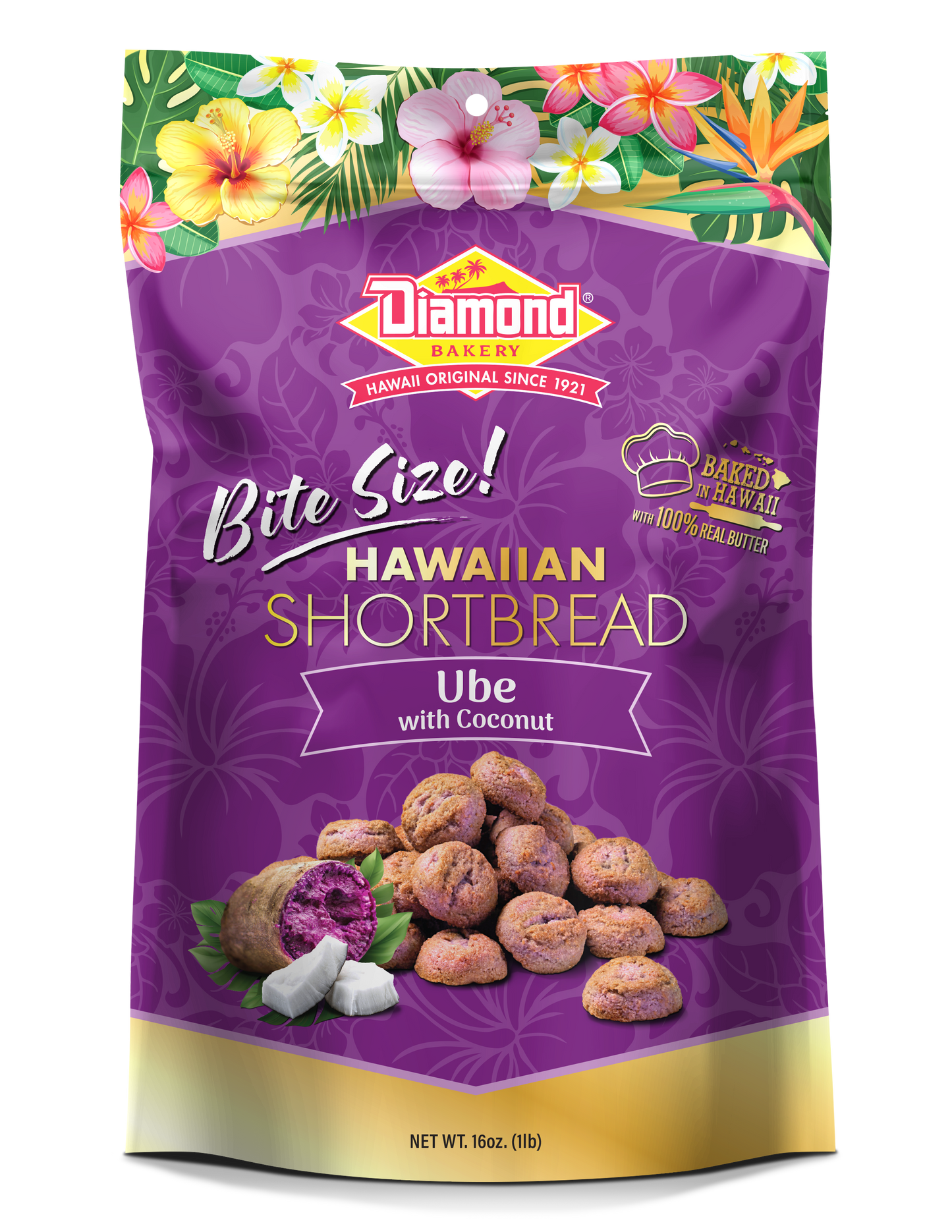 Ube w/ Coconut Shortbread Bites 16oz