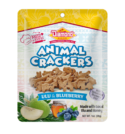Diamond Bakery Ulu & Blueberry Animal Crackers (1oz /Case Of 100)
