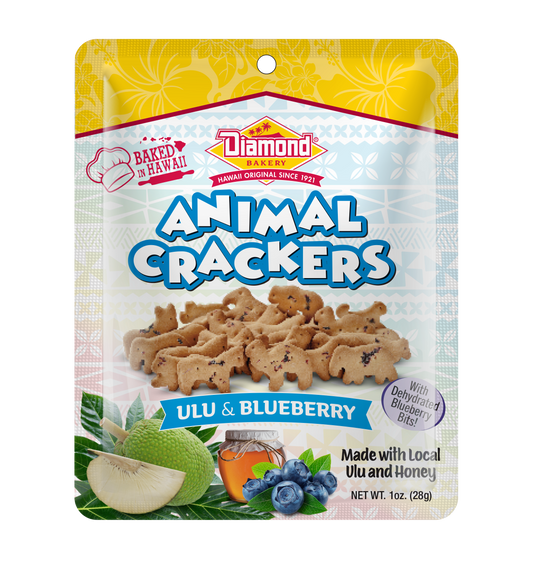 Diamond Bakery Ulu & Blueberry Animal Crackers (1oz /Case Of 100)