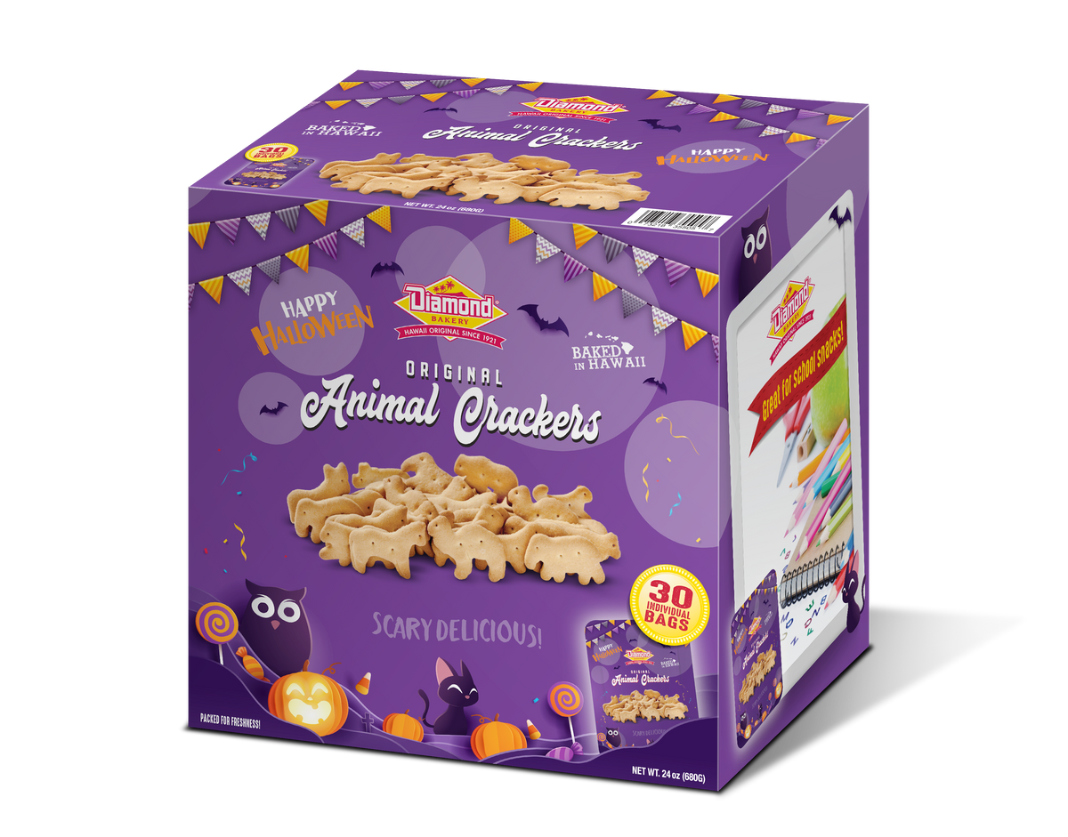 HALLOWEEN Themed - Hawaiian Jungle Animal Crackers, Original (Case Of 30)