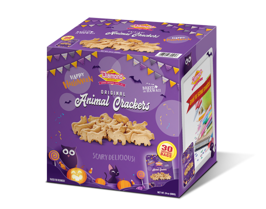 HALLOWEEN Themed - Hawaiian Jungle Animal Crackers, Original (Case Of 30)