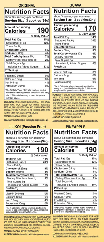 Surf Premium Hawaiian Mac Nut Shortbread Cookie Gift Pack