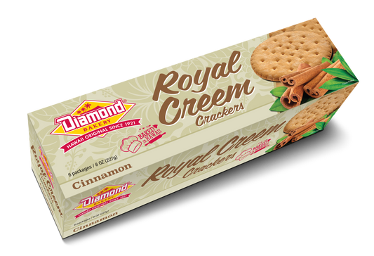 ハワイアンロイヤルクリームクラッカー、シナモン（227グラム）