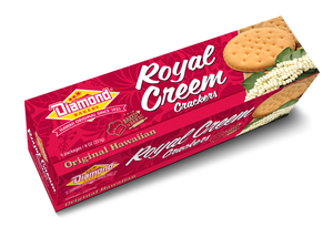 NEW Look... Same great taste!! Hawaiian Royal Creem Crackers, Original (8oz)