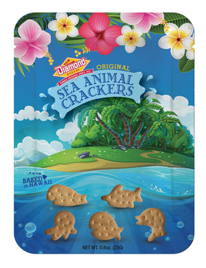 Hawaiian Sea Animal Crackers, Original (0.8oz / Case of 100)