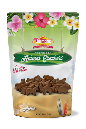 Hawaiian Jungle Animal Crackers, Chocolate (1.8oz)