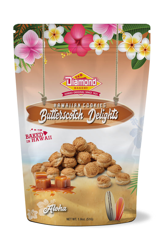 Hawaiian Cookies, Butterscotch Delight (1.8oz) CASE ONLY