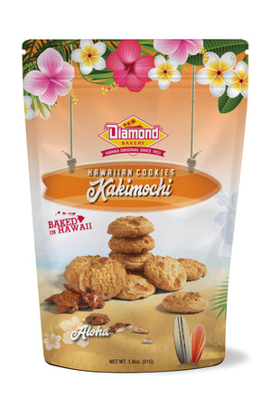 Hawaiian Cookies, Kakimochi Cookie Bag (1.8oz) CASE ONLY