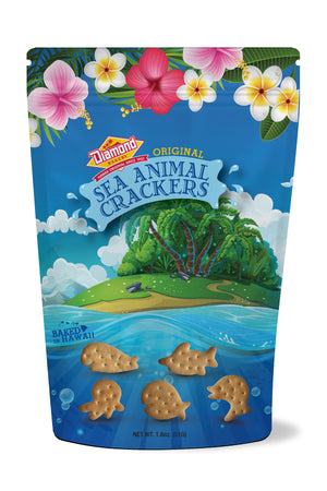 Hawaiian Sea Animal Crackers, Original (1.8oz) CASE ONLY