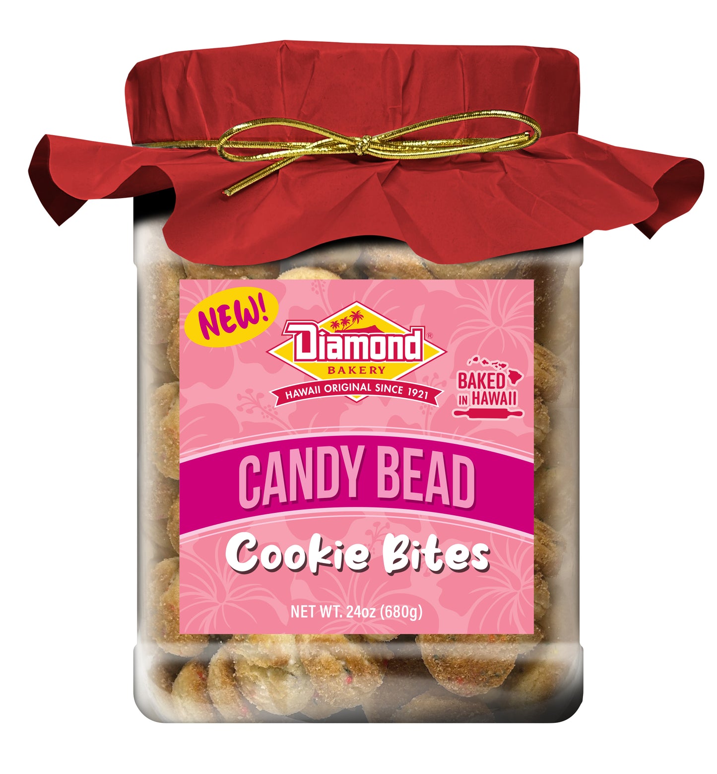 Candy Bead Cookie Bites Jar 24oz