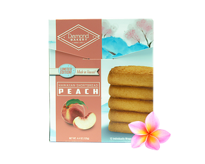 Hawaiian Shortbread Cookies, Peach (4.4oz)