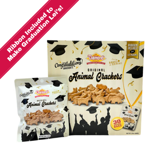 GRADUATION THEMED - Hawaiian Jungle Animal Crackers, Original (Case Of 30)