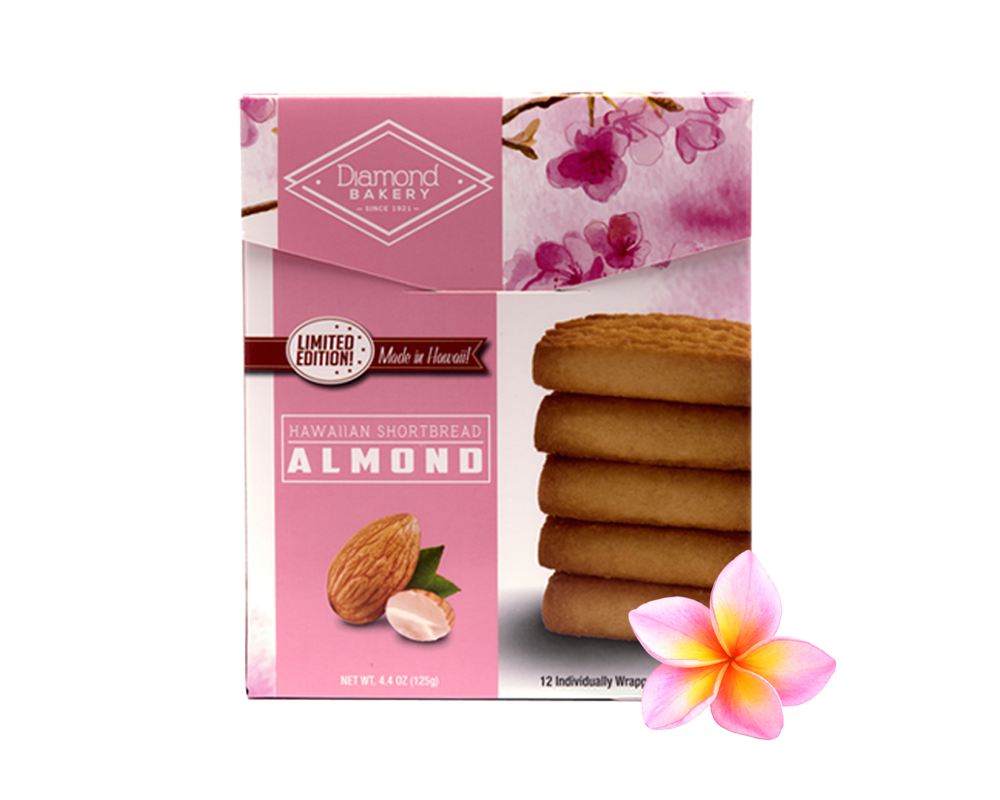 Hawaiian Shortbread Cookies, Almond (4.4oz)