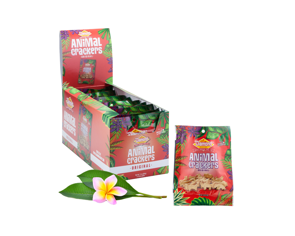 Hawaiian Jungle Animal Crackers, Original  (0.8oz / Case of 9)