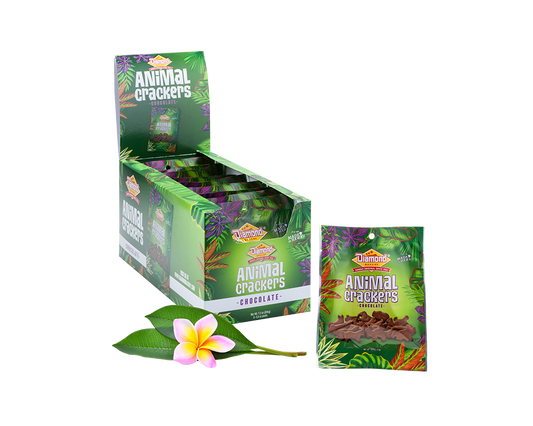 Hawaiian Jungle Animal Crackers, Chocolate (0.8oz / Case of 9)