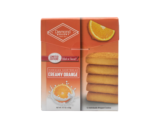Hawaiian Shortbread Cookies, Creamy Orange (4.4oz)