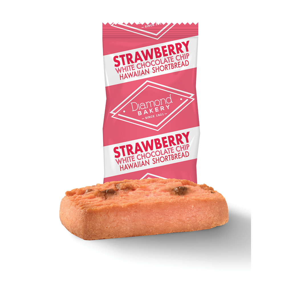 ハワイアン ショートブレッドクッキー、ストロベリーとホワイトチョコレート（125グラム）